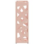 vidaXL Porte-parapluies Rose Métal Moyen Incrustations Décoratives