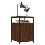 vidaXL Table de chevet chêne marron 40x42x60 cm bois d'ingénierie