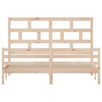 vidaXL Cadre de lit sans matelas bois massif