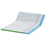 vidaXL Coussins de Matelas Blanc et vert 140 x 200 cm