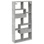 vidaXL Armoire murale gris béton 50x15x100 cm bois d'ingénierie