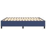 vidaXL Cadre de lit Bleu 160x200 cm Tissu