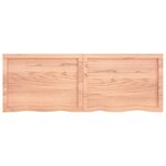 vidaXL Dessus de table marron clair bois chêne massif traité