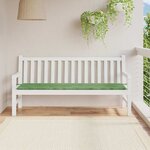 vidaXL Coussin de banc de jardin Motif de feuille 180x50x4 cm Tissu Oxford