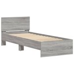 vidaXL Cadre de lit sans matelas avec lumières LED 75x190 cm