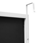 Miroir décoration moderne design de porte 120 x 37 x 2 cm blanc 03_0010149