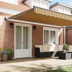 vidaXL Auvent Multicolore 500 x 300 x 165 cm Polyester et métal