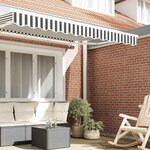 vidaXL Bande de auvent Anthracite et blanc 2.3 x 0.2 m Toile