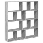 vidaXL Bibliothèque sonoma gris 132x29x141 5 cm bois d'ingénierie