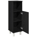 Armoire de bain vidaXL Noir Chêne 30x30x95 cm Bois