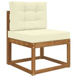 vidaXL Coussin de canapé d'extérieur 2 Pièces Crème Polyester