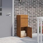 vidaXL Boîte de dépôt de colis Rouillé 41 x 38 x 103 cm