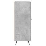 vidaXL Buffet gris béton 69 5x34x90 cm bois d'ingénierie