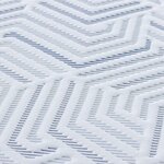 vidaXL Surmatelas Blanc 90 x 190 cm Tissu jacquard
