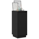 vidaXL Buffets 2 Pièces Noir 31 5x34x75 cm Bois massif de pin