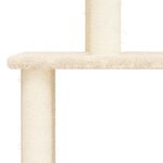 vidaXL Arbre à chat avec griffoirs en sisal crème 149 cm