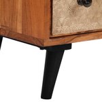 vidaXL Commode à tiroirs 60x30x75 cm Bois d'acacia massif