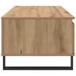 vidaXL Table basse Chêne artisanal 90 x 50 x 36 5 cm Bois d'ingénierie