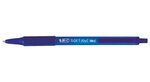 BIC Stylo à bille rétractable Soft Feel Clic grip, bleu BIC