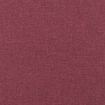 vidaXL Coussin de Dos Bordeaux 160 x 19 x 50 cm tissu
