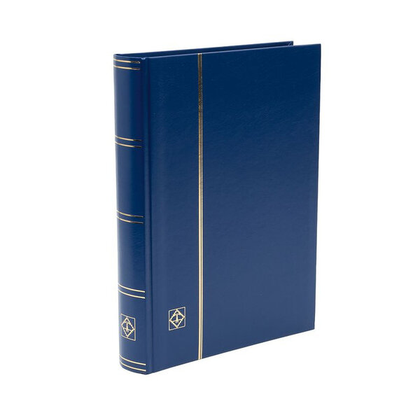 Classeur à bandes pour timbres 64 pages noires. Couleur - Bleu