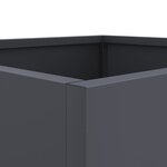 vidaXL Jardinières 2 Pièces anthracite 42x40x39 cm acier