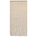 vidaXL Rideau de porte anti-insectes multicolore 100 x 200 cm Bambou