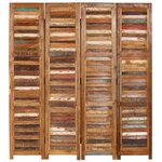 vidaXL Cloison de séparation Bois de récupération massif 170 cm