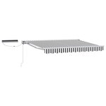 vidaXL Auvent rétractable électrique Anthracite et blanc 3 5 x 2 m