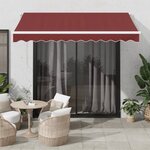 vidaXL Auvent manuel rétractable bordeaux 300x250 cm