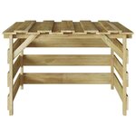 vidaXL Garage pour robot tondeuse Marron 84 x 80 x 56 cm Pin imprégné