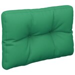 vidaXL Coussin de palette vert 60x40x12 cm tissu
