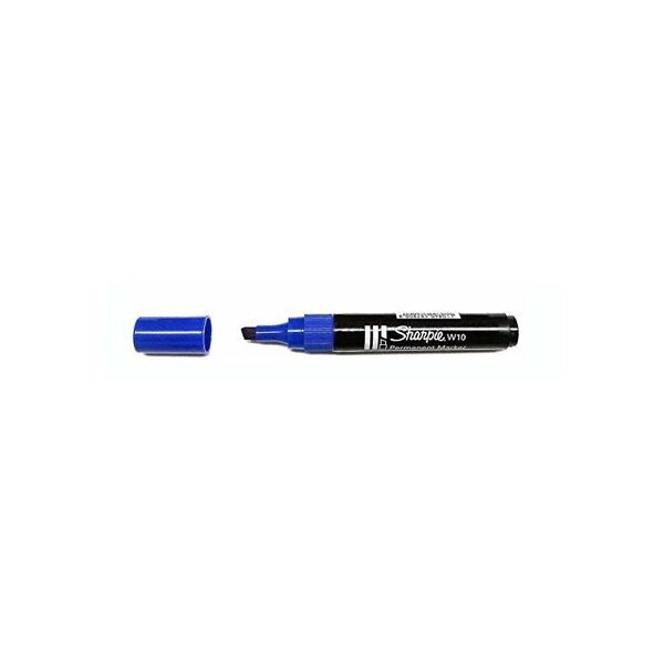 Marqueur Permanent W10 Pte Biseau Bleu SHARPIE