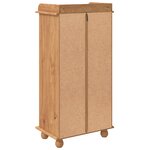 vidaXL Vitrine à vin ASKIM avec 12 porte-bouteilles en bois massif de pin marron miel