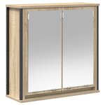 vidaXL Ensemble de 5 meubles de salle de bain en bois d'ingénierie chêne Sonoma
