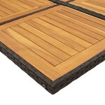 vidaXL Ensemble à manger de jardin 11 Pièces coussins noir résine tressée