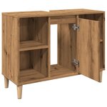 vidaXL Armoire de salle de bain chêne artisanal bois d'ingénierie