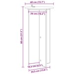 vidaXL Support de Plante 2 pièces Chêne Sonoma 40 x 40 x 80 cm