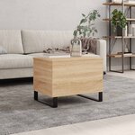 vidaXL Table basse Chêne sonoma 60x44 5x45 cm Bois d'ingénierie