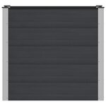 vidaXL Jardinière surélevée Noir 100 x 50 x 91 cm WPC et Aluminium