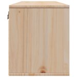 vidaXL Armoire murale 100x30x35 cm Bois de pin massif
