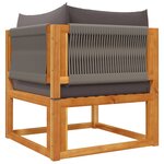 vidaXL Salon de jardin avec coussins 8 Pièces bois massif d'acacia