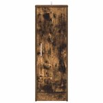 vidaXL Meuble à chaussures Chêne fumé 32x35x92 cm Bois d'ingénierie