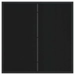 vidaXL Table de Jardin Noir 80 x 80 x 73 cm Métal