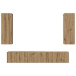vidaXL Ensemble meuble TV 4 Pièces chêne artisanal 30 5 x 30 x 90 cm