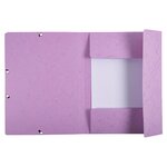 Chemise À Élastiques Carte Lustrée 400g/m2 Aquarel - A4 - Mauve - X 25 - Exacompta