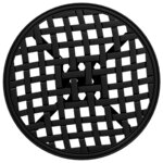 vidaXL Table de jardin noir Ø48x53 cm aluminium coulé