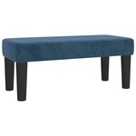 vidaXL Sommier à lattes de lit et matelas Bleu foncé 80x200 cm Velours