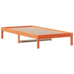 vidaXL Lit de jour cire marron 80x200 cm bois de pin massif