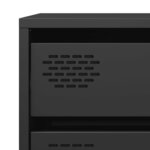vidaXL Buffet noir 68x39x58 5 cm acier laminé à froid
